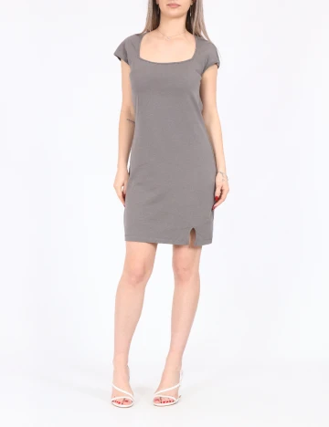 Rochie scurta Noisy May, gri