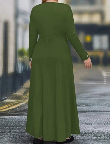 Rochie lunga SHEIN CURVE, verde