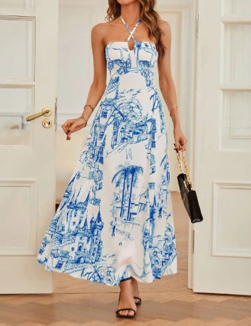 Rochie medie SHEIN, alb Alb
