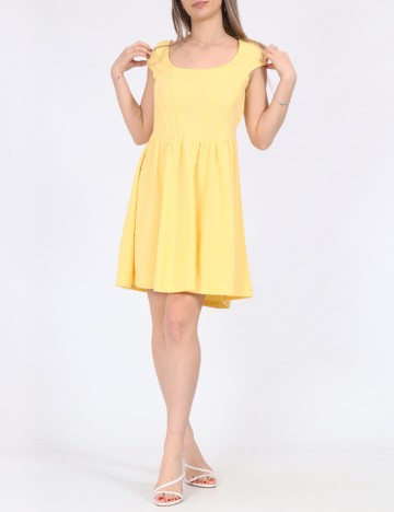 Rochie scurta Noisy May, galben