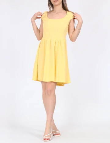 Rochie scurta Noisy May, galben