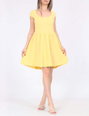 Rochie scurta Noisy May, galben