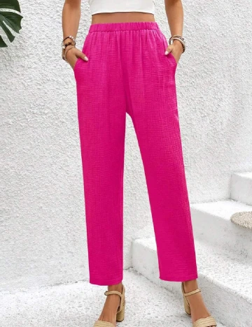 Pantaloni SHEIN, roz