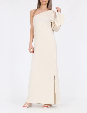 Rochie lunga Vila, crem