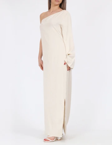 Rochie lunga Vila, crem