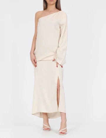 Rochie lunga Vila, crem