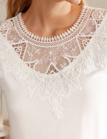 Bluza MOTF, alb