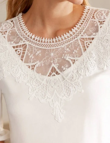 Bluza MOTF, alb
