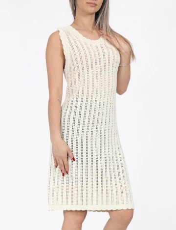 Rochie scurta Noisy May, crem