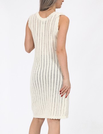 Rochie scurta Noisy May, crem