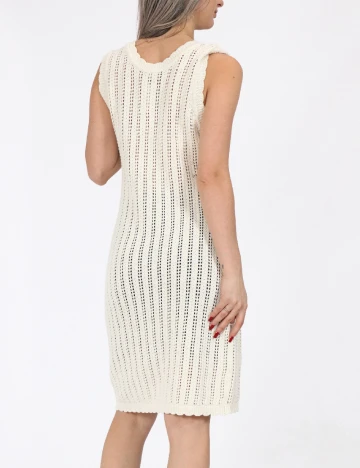 Rochie scurta Noisy May, crem