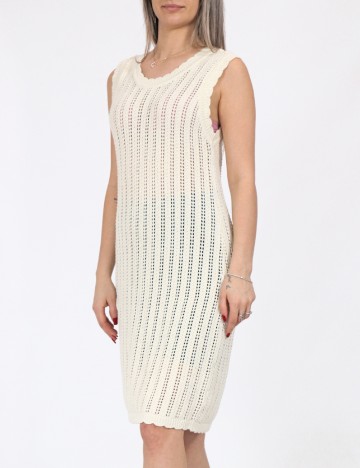 Rochie scurta Noisy May, crem