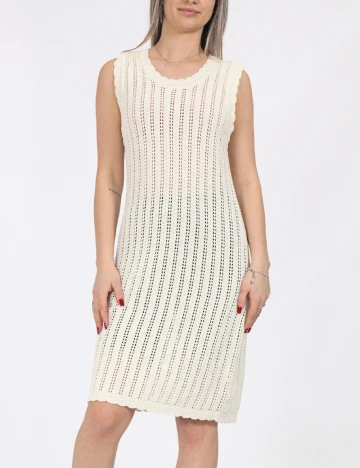 Rochie scurta Noisy May, crem