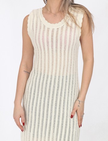 Rochie scurta Noisy May, crem