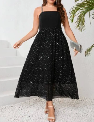 Rochie lunga SHEIN CURVE, negru