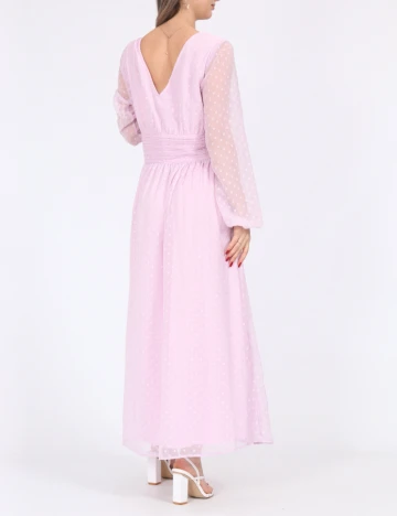 Rochie lunga Vila, roz Roz