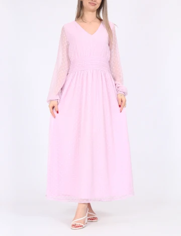 Rochie lunga Vila, roz Roz