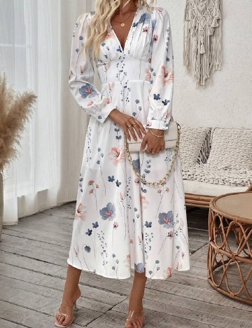
						Rochie medie SHEIN, alb
