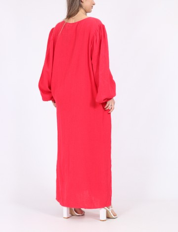 Rochie lunga Pieces, roz
