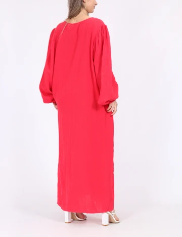 Rochie lunga Pieces, roz Roz