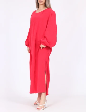Rochie lunga Pieces, roz Roz