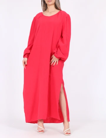 Rochie lunga Pieces, roz Roz