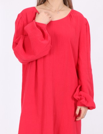 Rochie lunga Pieces, roz