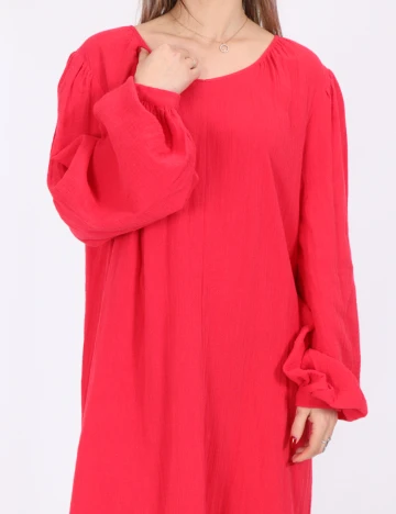 Rochie lunga Pieces, roz Roz
