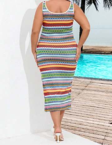 Rochie medie SHEIN CURVE, mix culori