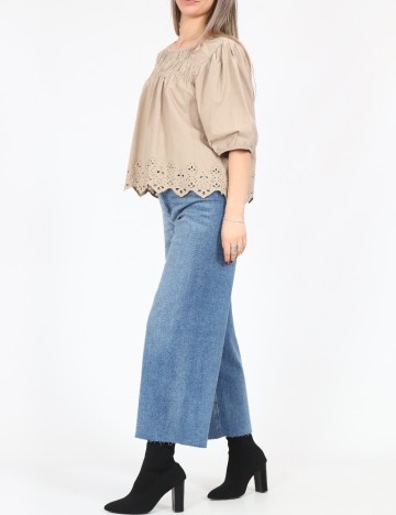 Bluza Pieces, maro