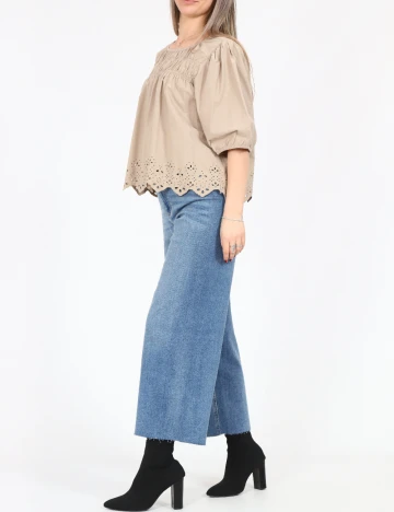 Bluza Pieces, maro
