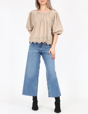 Bluza Pieces, maro