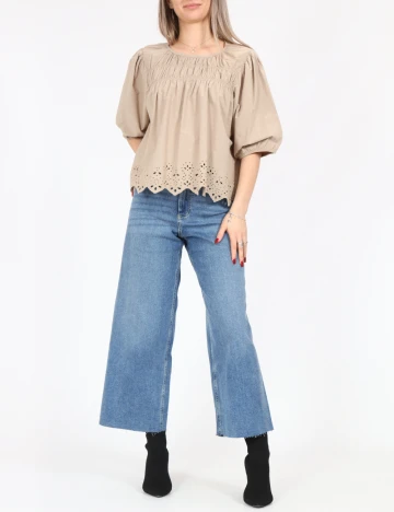 Bluza Pieces, maro