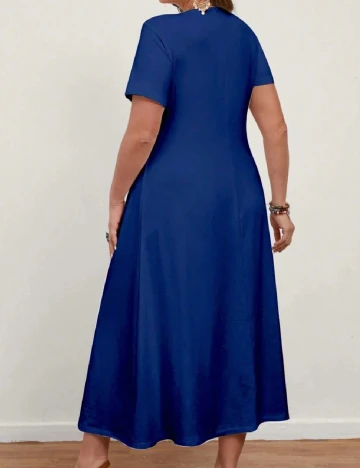 Rochie lunga Emery Rose Curve, albastru