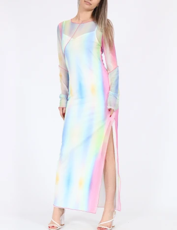 Rochie lunga Noisy May, mix culori