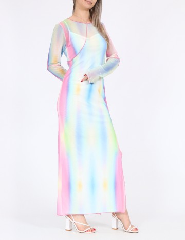 Rochie lunga Noisy May, mix culori