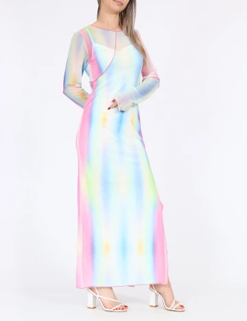 Rochie lunga Noisy May, mix culori