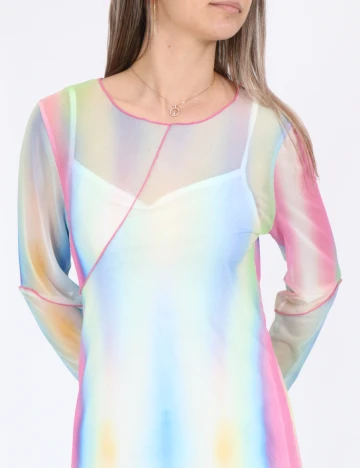 Rochie lunga Noisy May, mix culori