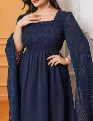 Rochie lunga SHEIN CURVE, bleumarin