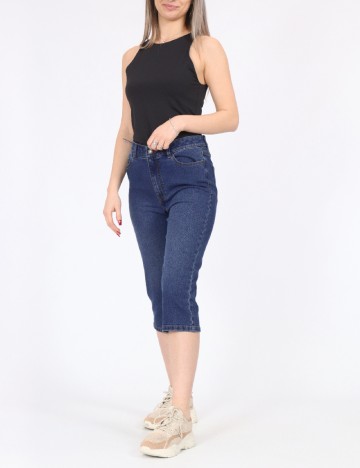 Pantaloni trei sferturi Noisy May, albastru