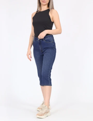 Pantaloni trei sferturi Noisy May, albastru