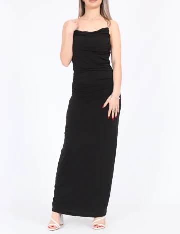 Rochie lunga Only, negru