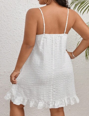 Rochie scurta SHEIN CURVE, alb