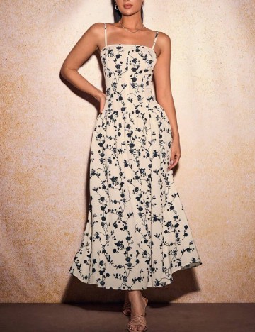 Rochie lunga SHEIN, crem