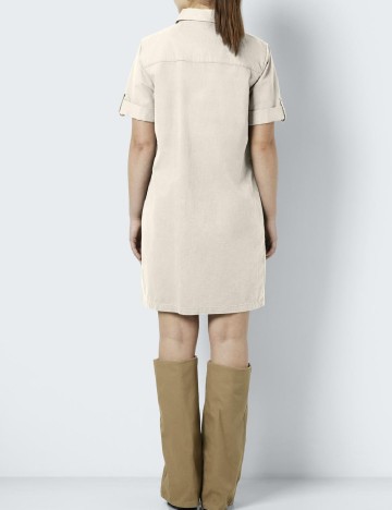 Rochie scurta Noisy May, crem