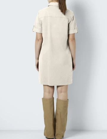 Rochie scurta Noisy May, crem