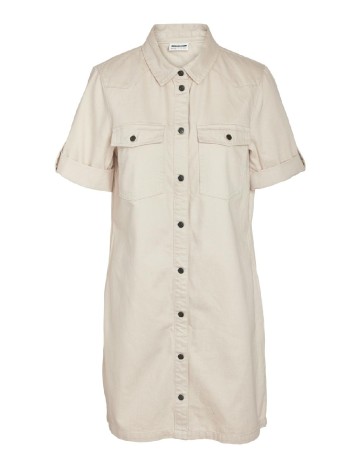 Rochie scurta Noisy May, crem