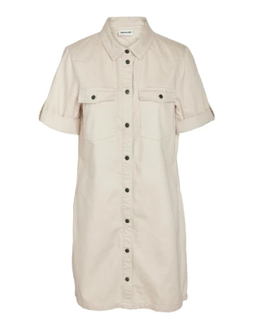 Rochie scurta Noisy May, crem