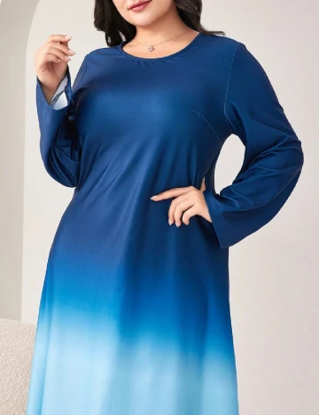 Rochie lunga SHEIN CURVE, albastru