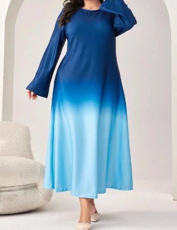 Rochie lunga SHEIN CURVE, albastru